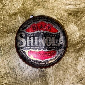 Vintage OLD SHOE POLISH CAN SHINOLA Black USA